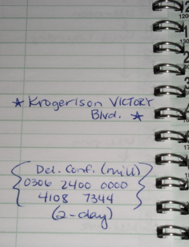 Day-Timer - notes closeup