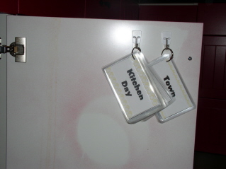 cards on hooks